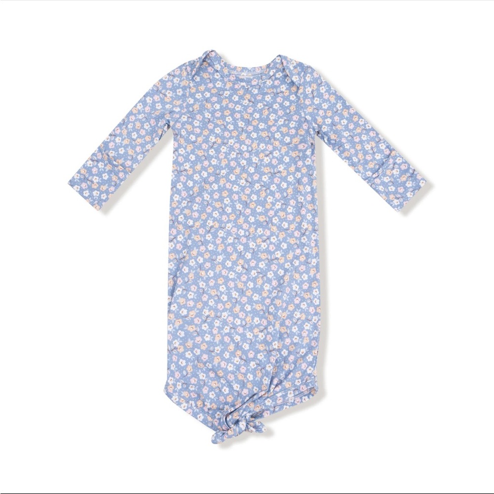 Angel Dear Viscose Bamboo Knotted Gown 0-3M NwT